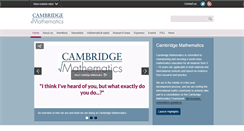 Desktop Screenshot of cambridgemaths.org