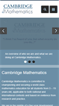Mobile Screenshot of cambridgemaths.org