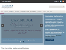 Tablet Screenshot of cambridgemaths.org